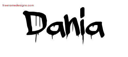 Graffiti Name Tattoo Designs Dania Free Lettering