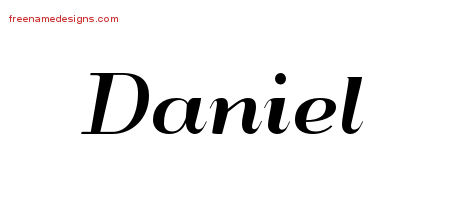 Art Deco Name Tattoo Designs Daniel Printable