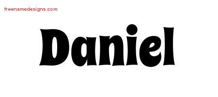 Groovy Name Tattoo Designs Daniel Free