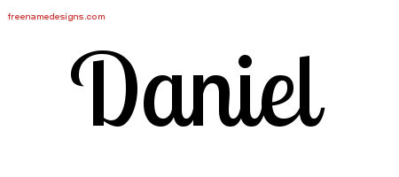 Handwritten Name Tattoo Designs Daniel Free Download