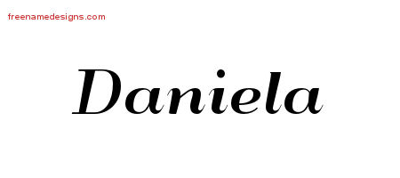 Art Deco Name Tattoo Designs Daniela Printable