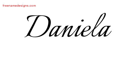 Calligraphic Name Tattoo Designs Daniela Download Free