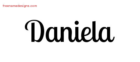 Handwritten Name Tattoo Designs Daniela Free Download