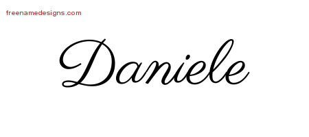 Classic Name Tattoo Designs Daniele Graphic Download