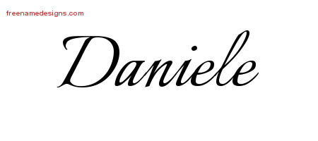 Calligraphic Name Tattoo Designs Daniele Download Free