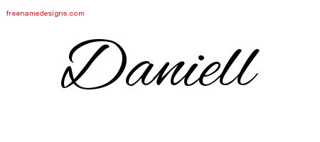 Cursive Name Tattoo Designs Daniell Download Free