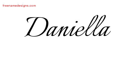 Calligraphic Name Tattoo Designs Daniella Download Free