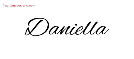 Cursive Name Tattoo Designs Daniella Download Free