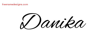 Cursive Name Tattoo Designs Danika Download Free