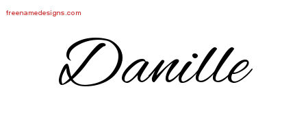 Cursive Name Tattoo Designs Danille Download Free