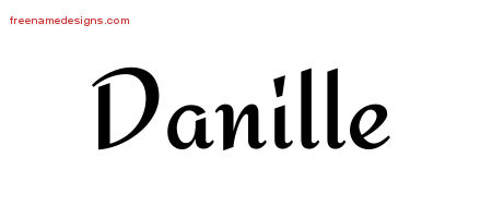 Calligraphic Stylish Name Tattoo Designs Danille Download Free