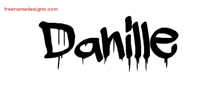 Graffiti Name Tattoo Designs Danille Free Lettering