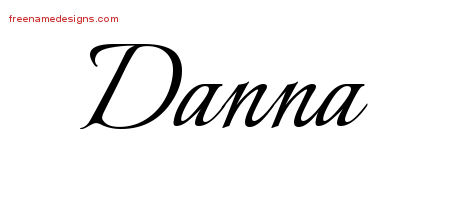 Calligraphic Name Tattoo Designs Danna Download Free