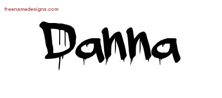 Graffiti Name Tattoo Designs Danna Free Lettering