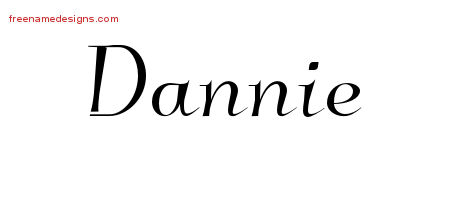 Elegant Name Tattoo Designs Dannie Free Graphic