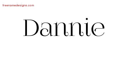 Vintage Name Tattoo Designs Dannie Free Printout