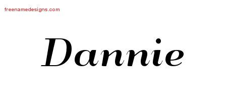 Art Deco Name Tattoo Designs Dannie Printable