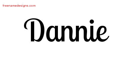 Handwritten Name Tattoo Designs Dannie Free Printout