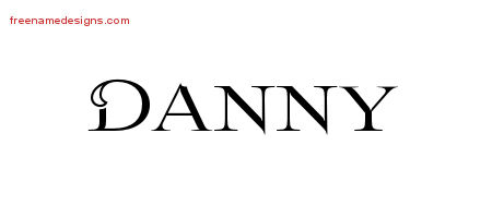 Flourishes Name Tattoo Designs Danny Graphic Download