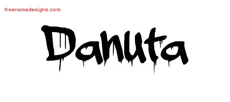 Graffiti Name Tattoo Designs Danuta Free Lettering