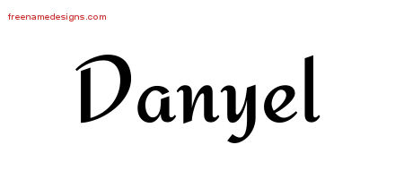 Calligraphic Stylish Name Tattoo Designs Danyel Download Free