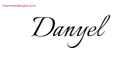 Calligraphic Name Tattoo Designs Danyel Download Free