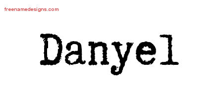 Typewriter Name Tattoo Designs Danyel Free Download