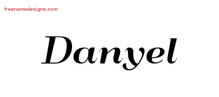 Art Deco Name Tattoo Designs Danyel Printable