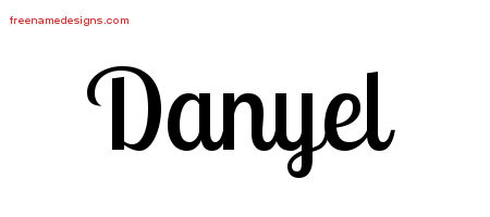 Handwritten Name Tattoo Designs Danyel Free Download