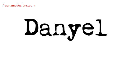 Vintage Writer Name Tattoo Designs Danyel Free Lettering