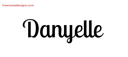Handwritten Name Tattoo Designs Danyelle Free Download