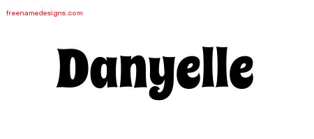 Groovy Name Tattoo Designs Danyelle Free Lettering