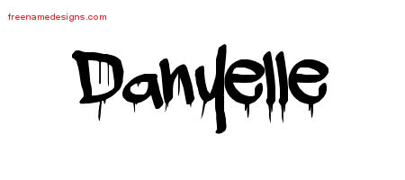 Graffiti Name Tattoo Designs Danyelle Free Lettering