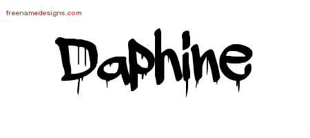 Graffiti Name Tattoo Designs Daphine Free Lettering