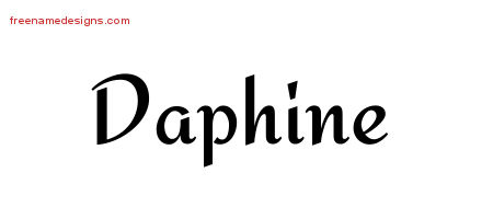 Calligraphic Stylish Name Tattoo Designs Daphine Download Free