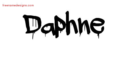 Graffiti Name Tattoo Designs Daphne Free Lettering