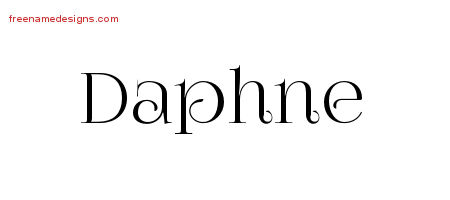 Vintage Name Tattoo Designs Daphne Free Download