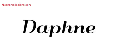 Art Deco Name Tattoo Designs Daphne Printable