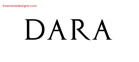 Regal Victorian Name Tattoo Designs Dara Graphic Download