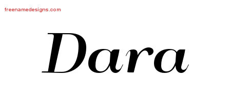 Art Deco Name Tattoo Designs Dara Printable