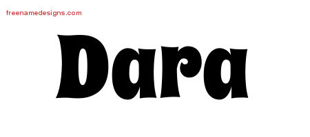 Groovy Name Tattoo Designs Dara Free Lettering