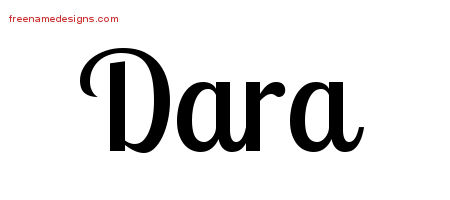 Handwritten Name Tattoo Designs Dara Free Download