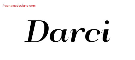 Art Deco Name Tattoo Designs Darci Printable