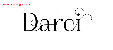 Decorated Name Tattoo Designs Darci Free