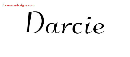 Elegant Name Tattoo Designs Darcie Free Graphic
