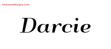 Art Deco Name Tattoo Designs Darcie Printable