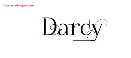 Decorated Name Tattoo Designs Darcy Free
