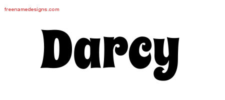 Groovy Name Tattoo Designs Darcy Free Lettering