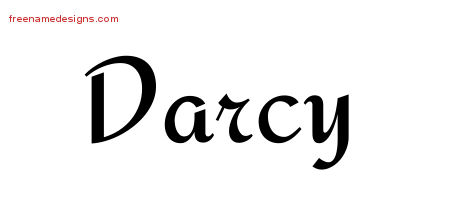 Calligraphic Stylish Name Tattoo Designs Darcy Download Free