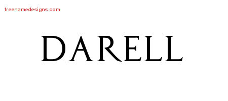 Regal Victorian Name Tattoo Designs Darell Printable